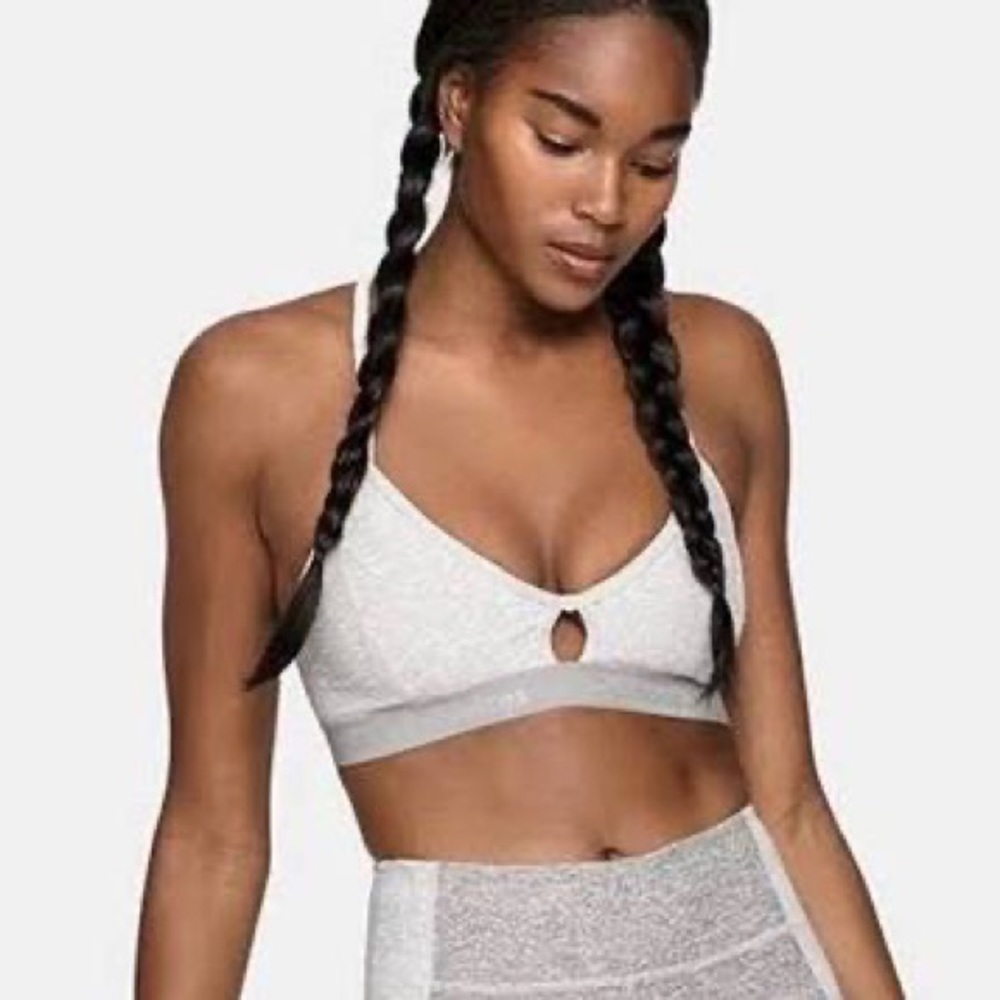 Outdoor Voices Steeplechase Small Heathered Gray Bra